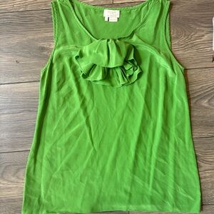 Kate Spade Vibrant Green Sleeveless Blouse